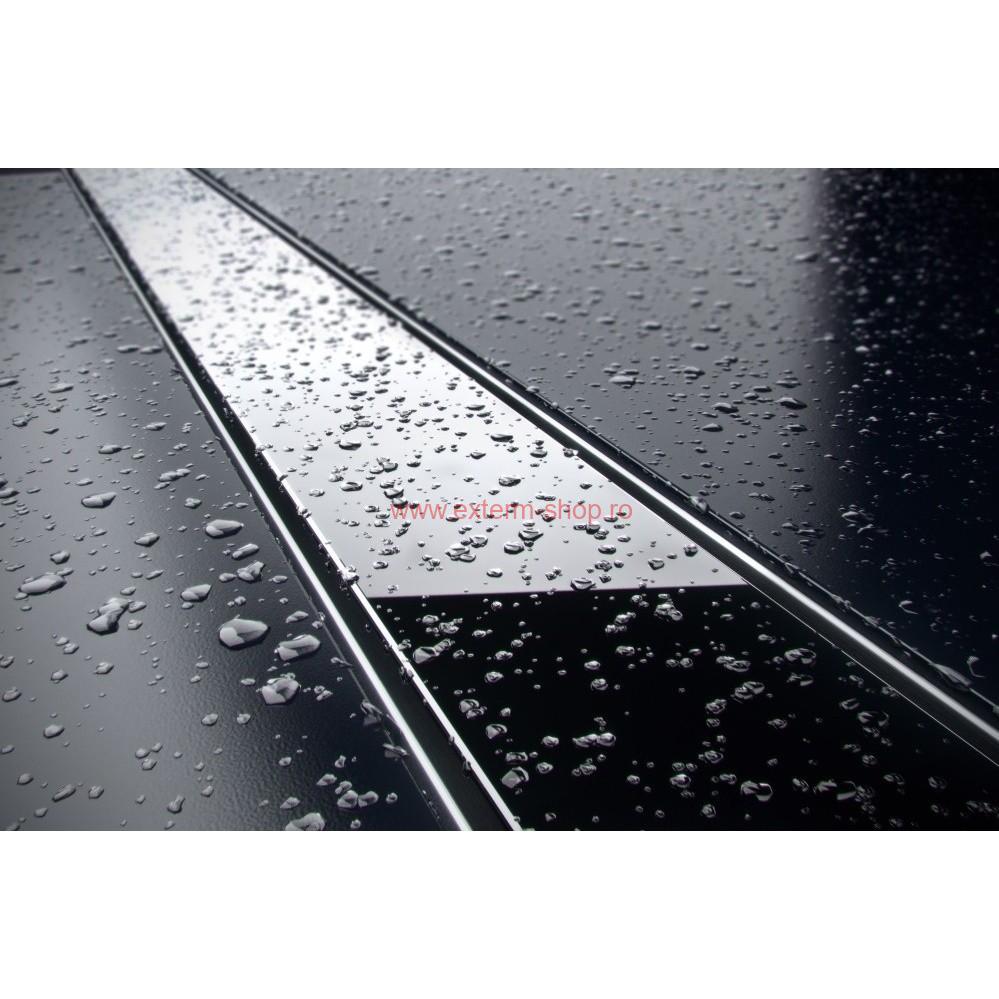 Rigola dus pardosela - Techman BLACK GLASS  100 cm 