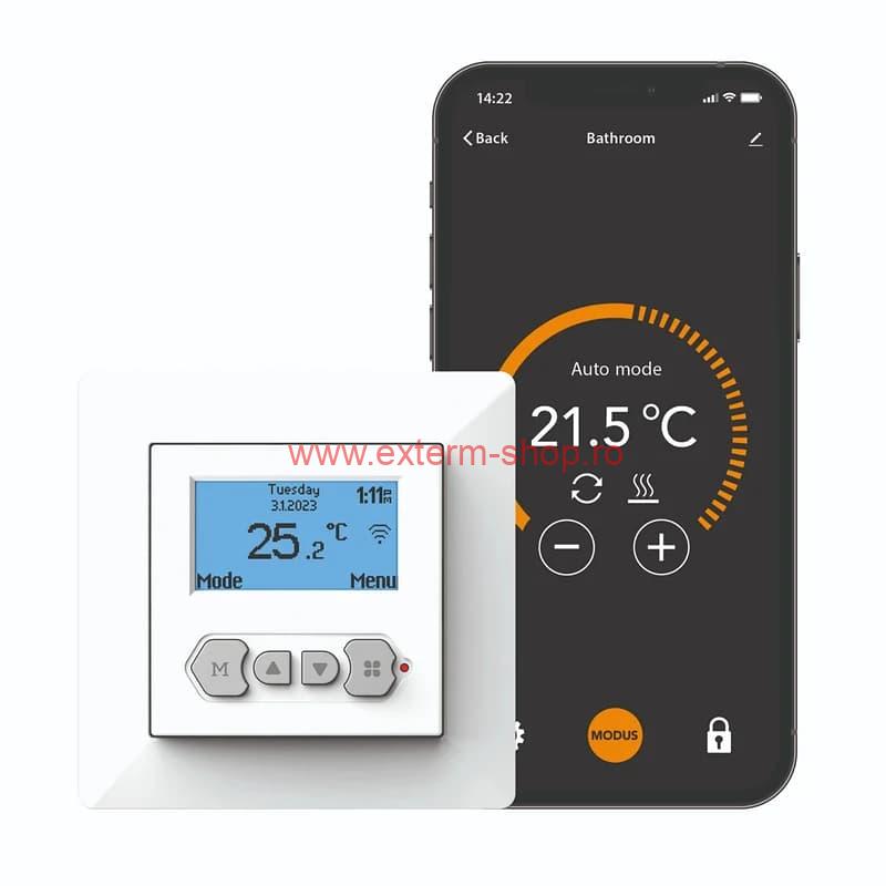 Kit incalzire electrica in pardoseala MAGNUM 7 m², 1050 W, termostat IC programabil