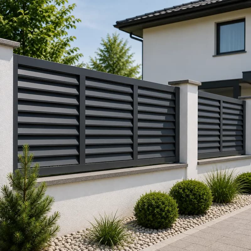 Gard Aluminiu Modern – Model Jaluzea