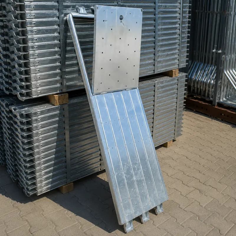 Podină Zincată cu Trapă pentru Schelă 1800 mm