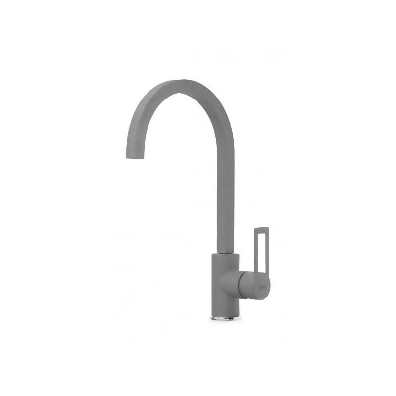 Baterie bucatarie Elleci Bridge, Cemento G48, monocomanda, cartus ceramic