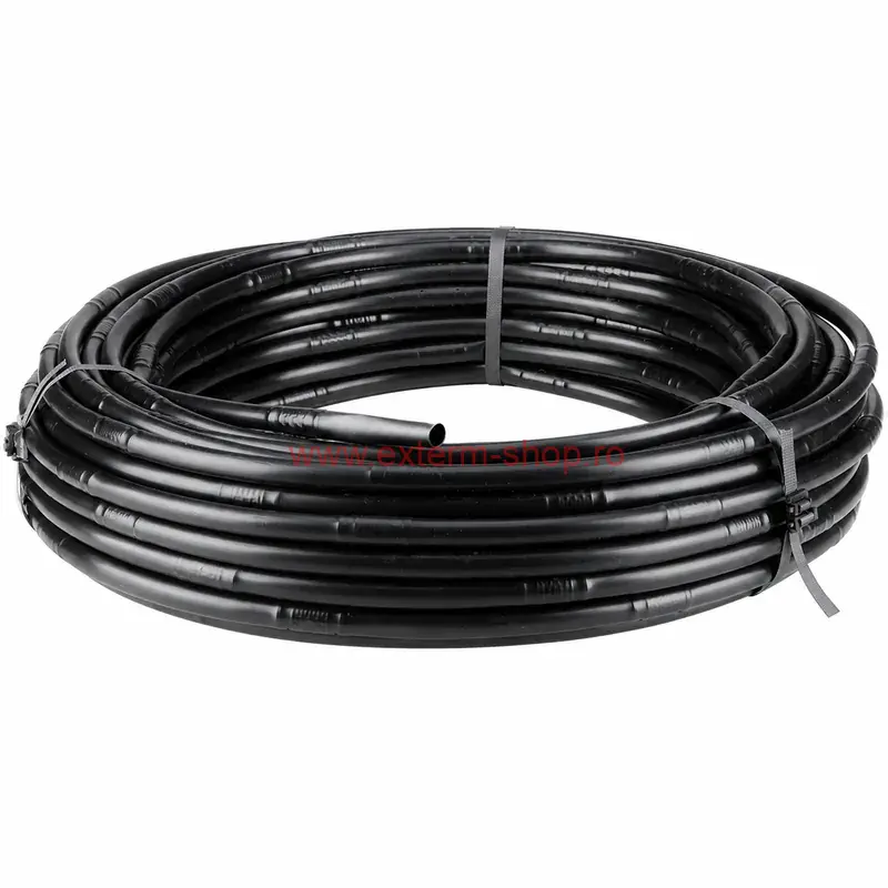 Furtun de Irigare prin Picurare D16 mm, 0.9 mm, 50 cm, 4 l/h, Rolă 100 m