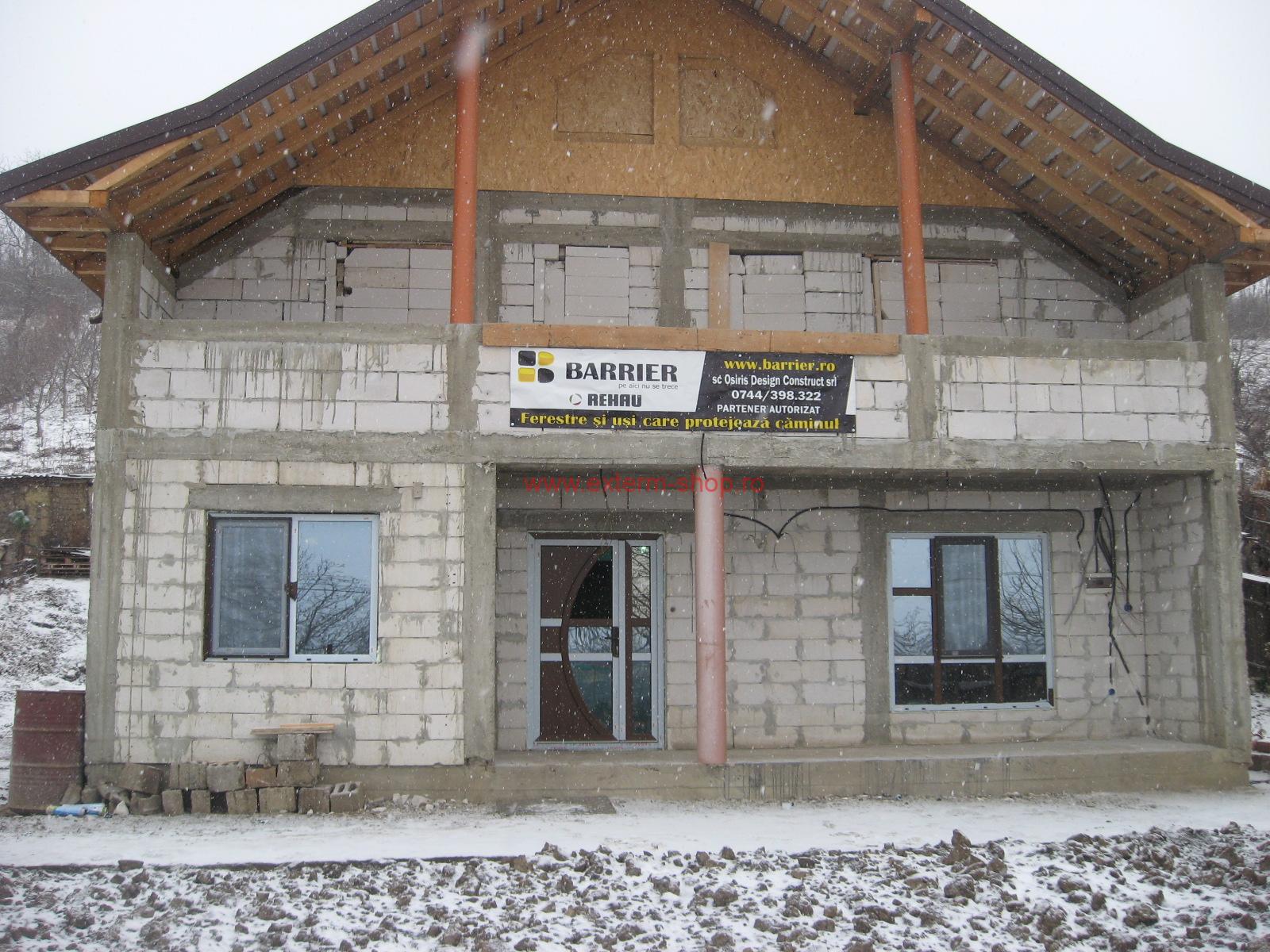 Tâmplărie PVC Barrier 70 mm cu geam tripan 40 mm – Costuleni, jud. Iași