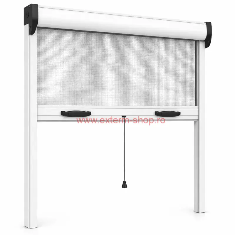Plasa contra insectelor tip rulou ALB pentru ferestre