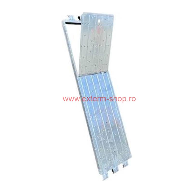 Podină Zincată cu Trapă pentru Schelă 1800 mm