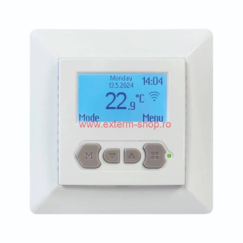 Termostat WiFi MAGNUM MIC2 pentru încălzire în pardoseală, cu senzor